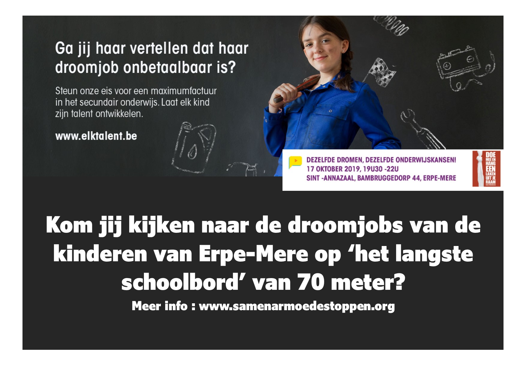 affiche langste schoolbord